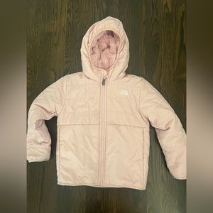 The North Face Kids’ Mossbud Swirl Reversible Water Repellent Hooded Jacket
